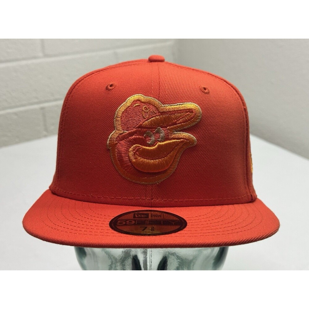 NWT New Era 59Fifty MLB Baltimore Orioles Monochrome Camo Fitted Hat 7 3/8 - Picture 2 of 9